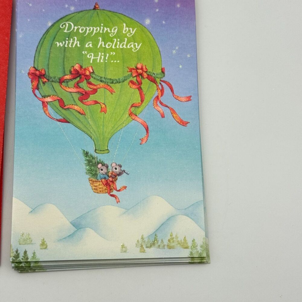 American Greetings Dropping By With A Holiday "Hi!"... 1000FXBC16R 7.5 x 4.75 in